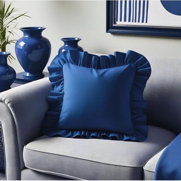 Spilvendrāna no kokvilnas maisījuma 40x40 cm Ruffled – Mila Home-image-3