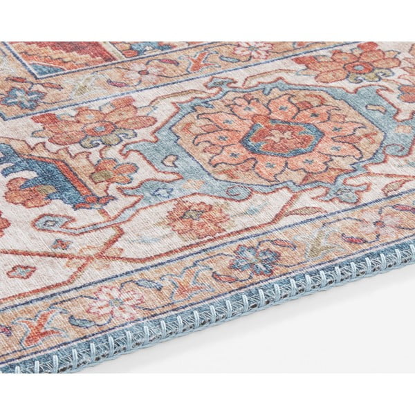 Zili sarkans paklājs Nouristan Sylla, 80 x 200 cm-image-3