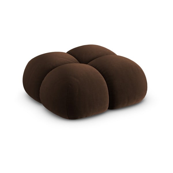 Tumši brūns samta kāju soliņš Loretto – Cosmopolitan Design-image-2