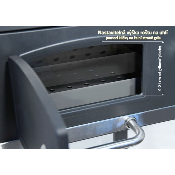 Kokogļu grils ar čuguna režģi Cattara Royal-image-1