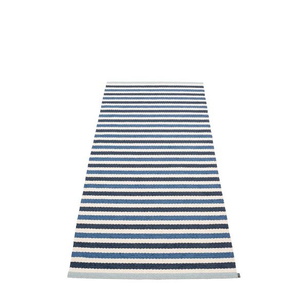 Zils/krēmkrāsas iekštelpu un āra celiņa paklājs 85x200 cm Teo Denim – Pappelina
