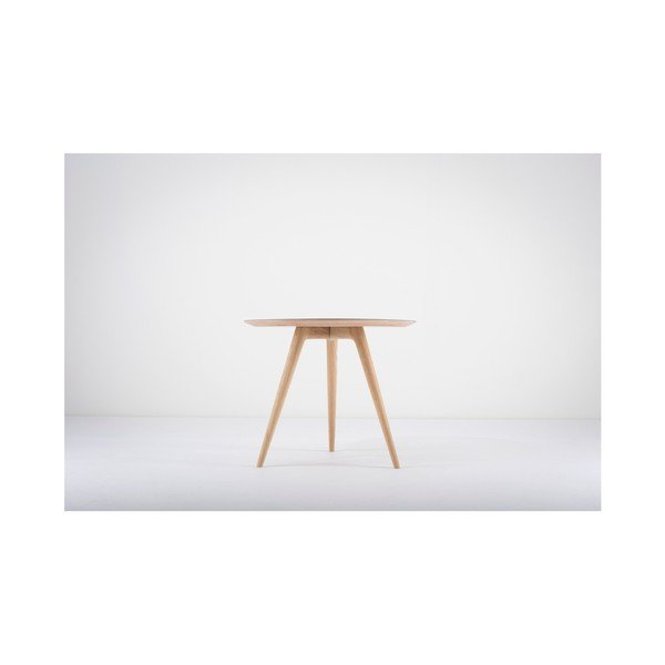 Ozolkoka kafijas galdiņš ar zilu virsmu Gazzda Arp, ⌀ 55 cm-image-2