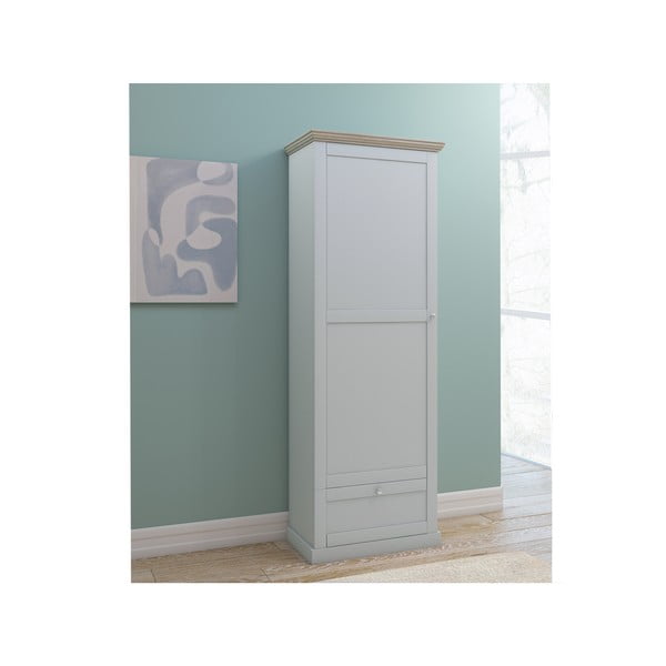 Pelēks drēbju skapis 60x180 cm Binz – Støraa-image-3