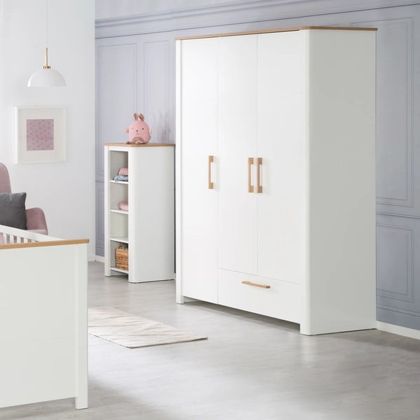 Balts bērnu drēbju skapis 139x200 cm Ava – Roba-image-2