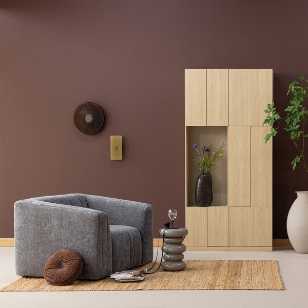 Dabīga toņa modulārais skapis 108x215 cm Build – WOOOD-image-1