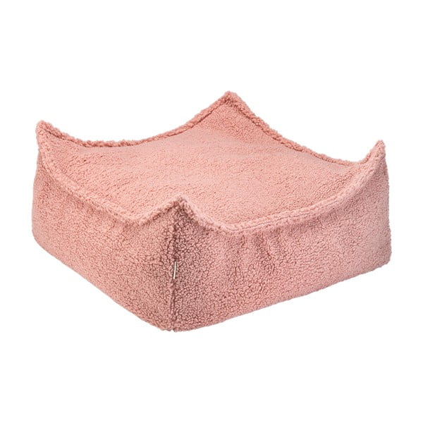 Rozā bērnu sēžammaiss no buklē auduma Square – Wigiwama