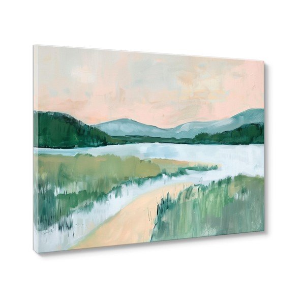 Glezna 70x100 cm Gouache Lake – Styler-image-3