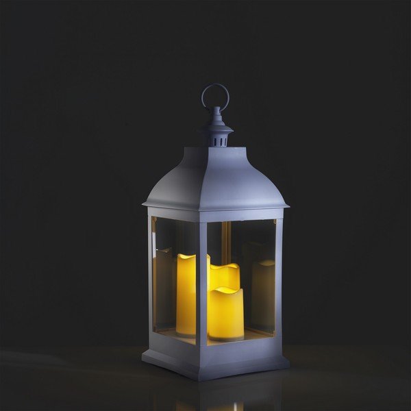 Balta LED laterna (augstums 54 cm) – Tomasucci-image-2