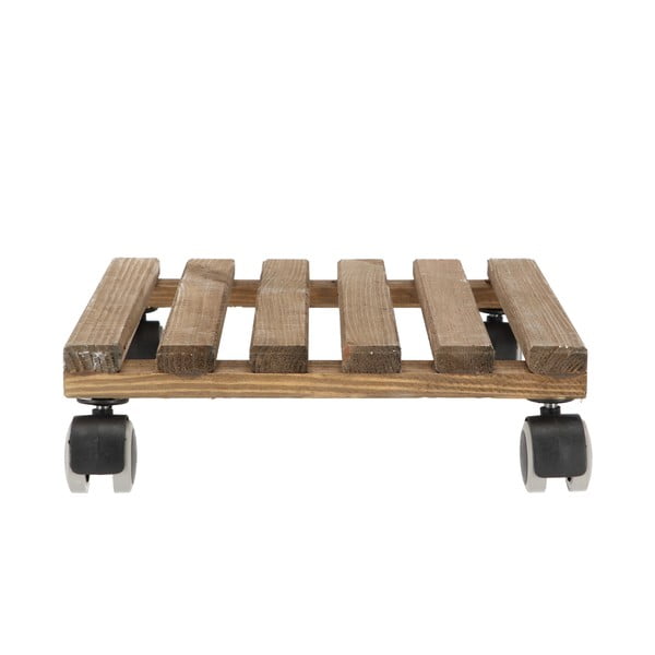 Brūns pārvietojams puķu podu paliktnis no koka Esschert Design, 29 x 29 cm-image-2