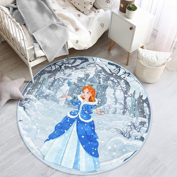 Zils bērnu paklājs ø 100 cm Comfort – Mila Home-image-3