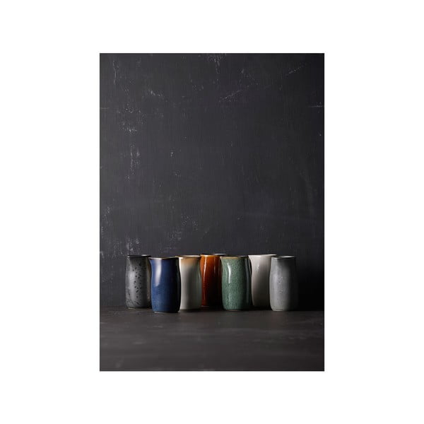 Zaļa keramikas piena krūze 200 ml Gastro Green/Black – Bitz-image-2