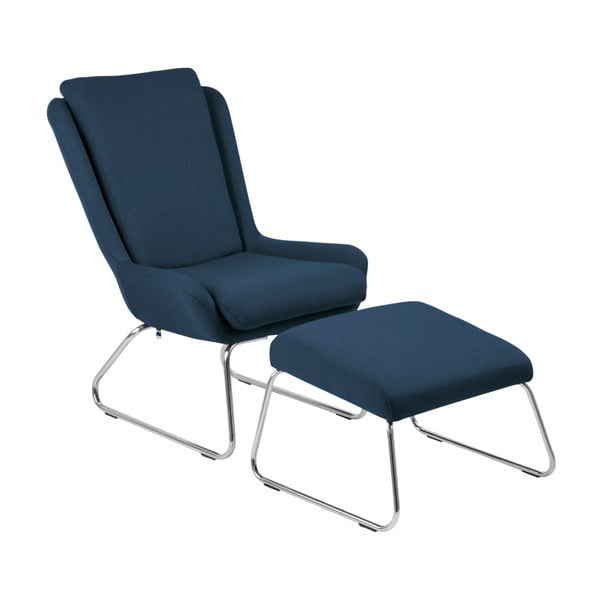 Tirkīza krāsas krēsls ar kāju balstu Actona Kerstin