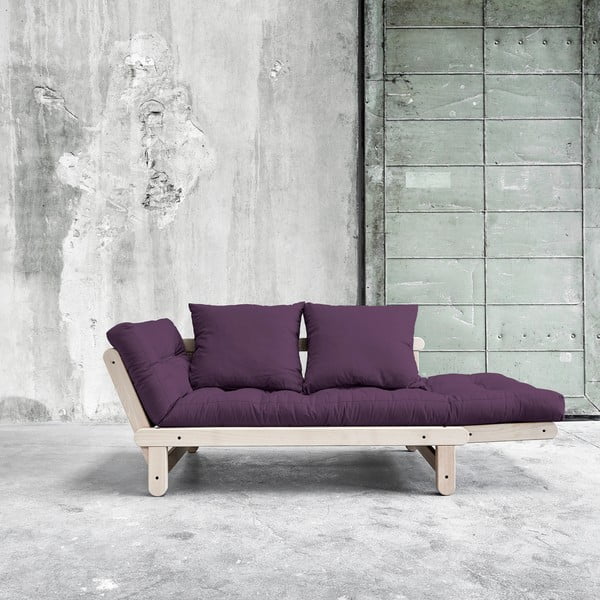 Dīvāns gulta Karup Beat Beech/Purple