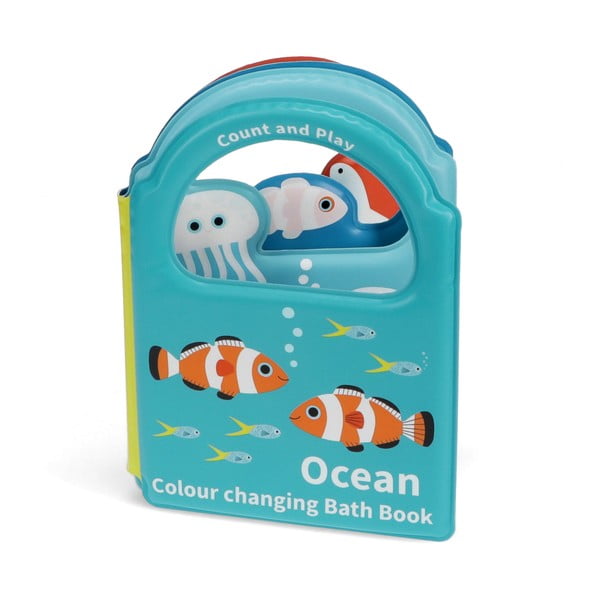 Interaktīvā rotaļlieta Colour changing bath book Ocean – Rex London