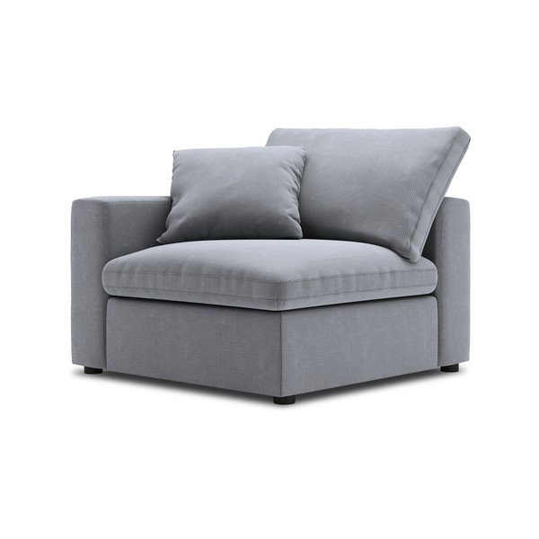 Pelēka modulārā dīvāna stūra daļa Windsor & Co Sofas Galaxy, kreisais stūris-image-2