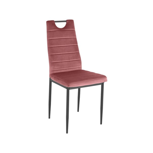 Tumši rozā samta pusdienu krēsli (2 gab.) Mandy – Støraa