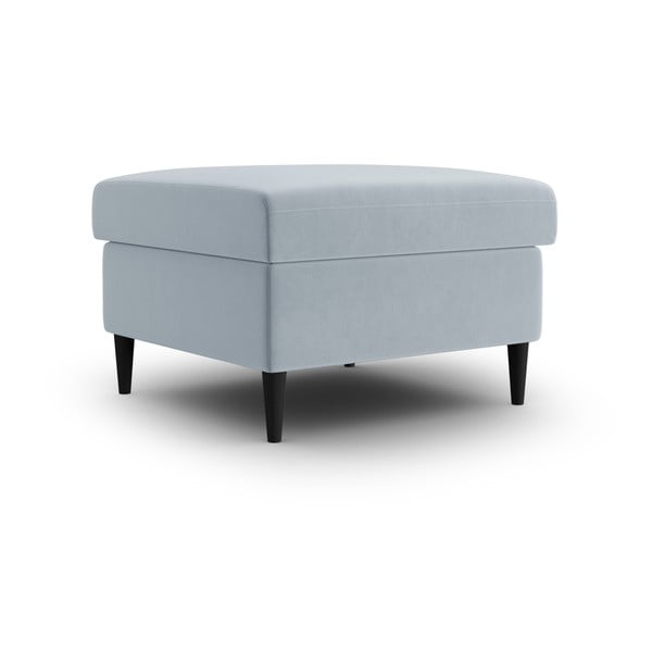 Gaiši zils samta kāju soliņš Kyoto – Cosmopolitan Design-image-1