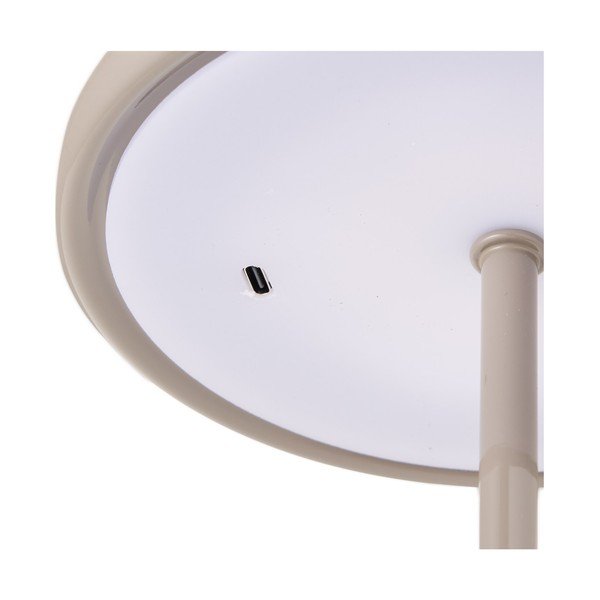 Pelēkbrūna metāla LED galda lampa (augstums 23 cm) Margate – House Nordic-image-2