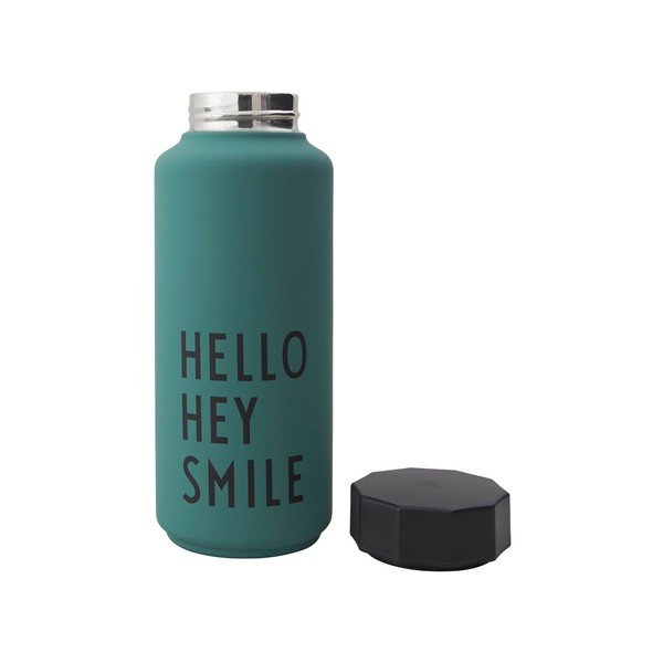 Zaļa termo pudele Design Letters Hello, 500 ml-image-1
