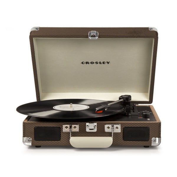 Brūns vinilplašu atskaņotājs Crosley Cruiser Deluxe-image-2