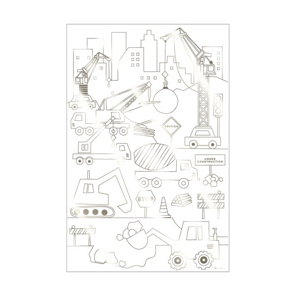 Krāsojamā grāmata Construction – Meri Meri-image-2
