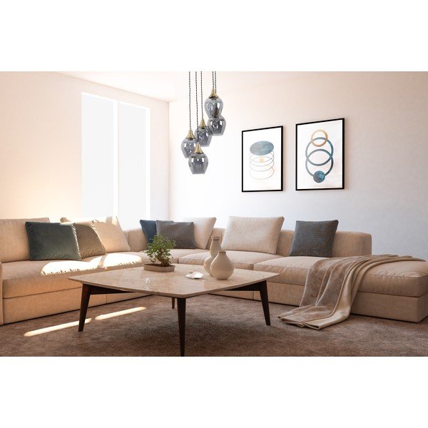 Piekaramā lampa ar stikla abažūru ø 15 cm Marlo – Squid Lighting-image-1