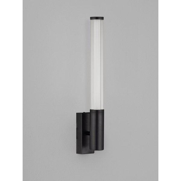Matēti melna metāla LED sienas lampa Nold – Nova Luce-image-4