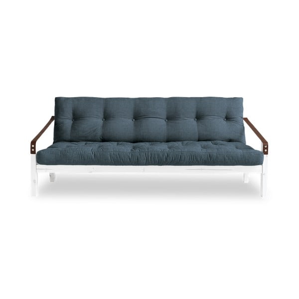 Izvelkamais dīvāns Karup Design Poetry White/Dark Blue
