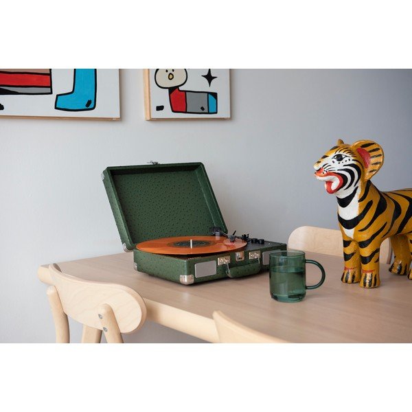 Tumši zaļš gramofons Crosley Plus Ostrich-image-1