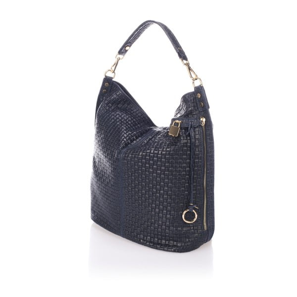 Tumši zila ādas rokassomiņa Giorgio Costa Violina-image-2