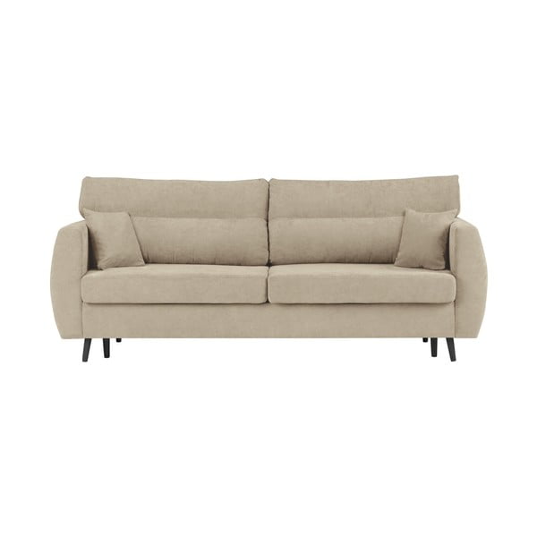 Bēšs trīsvietīgs dīvāns ar krātuvi Cosmopolitan Design Brisbane, 231 x 98 x 95 cm