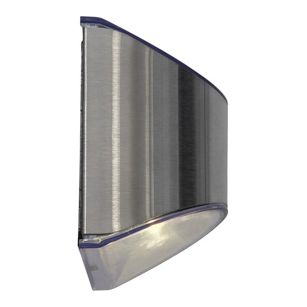 2 nerūsējošā tērauda LED sienas lampu komplekts ar saules baterijām Star Trading Wally, augstums 8 cm-image-2