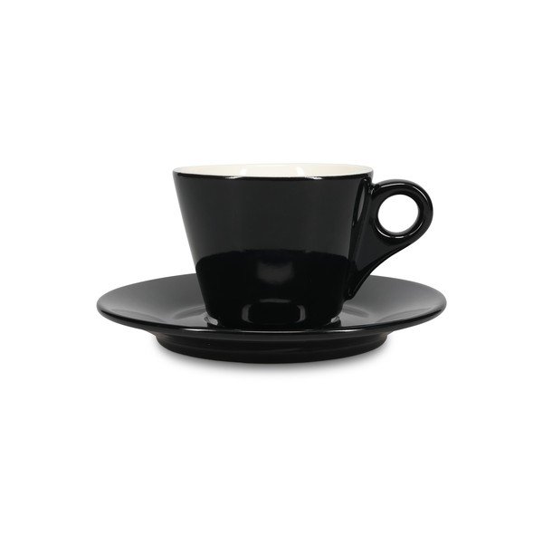 Melna porcelāna apakštasīte ø 15,5 cm Barista – BonBistro-image-4