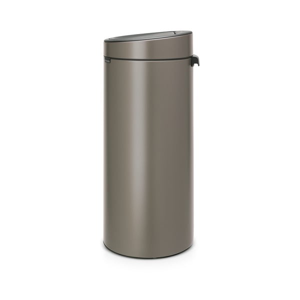 Pelēka ar pieskārienu atverama tērauda atkritumu tvertne 30 l Touch Bin – Brabantia-image-2