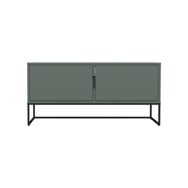 Pelēki zaļš TV galdiņš 118x57 cm Lipp – Tenzo
