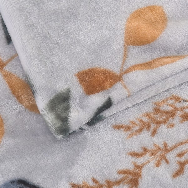 Dūmakaini zila vienguļamā mikroplīša gultas veļa 140x200 cm Greta – My House-image-4