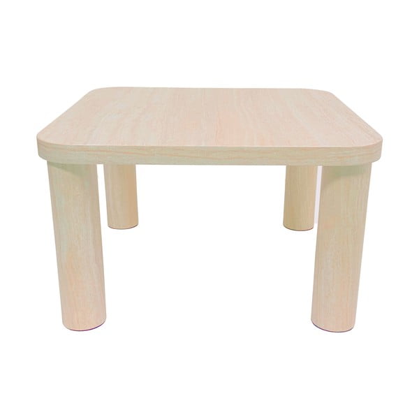 Bēšs žurnālgaldiņš ar marmora imitāciju 60x60 cm Solano – Actona-image-3