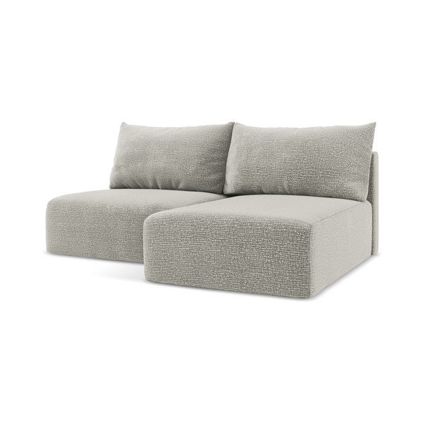 Gaiši pelēks salokāms/ar uzglabāšanas vietu stūra dīvāns (ar labo stūri) Kalena – Makamii-image-1