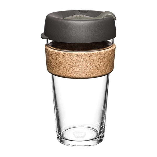 Melna/brūna ceļojumu krūze 454 ml Brew Cork Nitro L – KeepCup