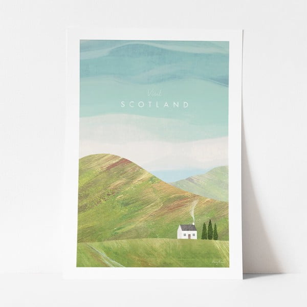 Plakāts Travelposter Scotland, 30 x 40 cm