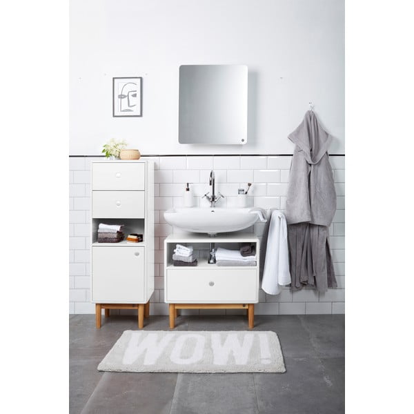 Balts augsts/piekarams vannas istabas skapis 40x100 cm Color Bath – Tom Tailor-image-1