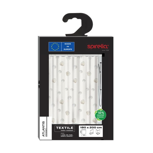 Dušas aizkars 120x200 cm Atlantis – Spirella-image-2