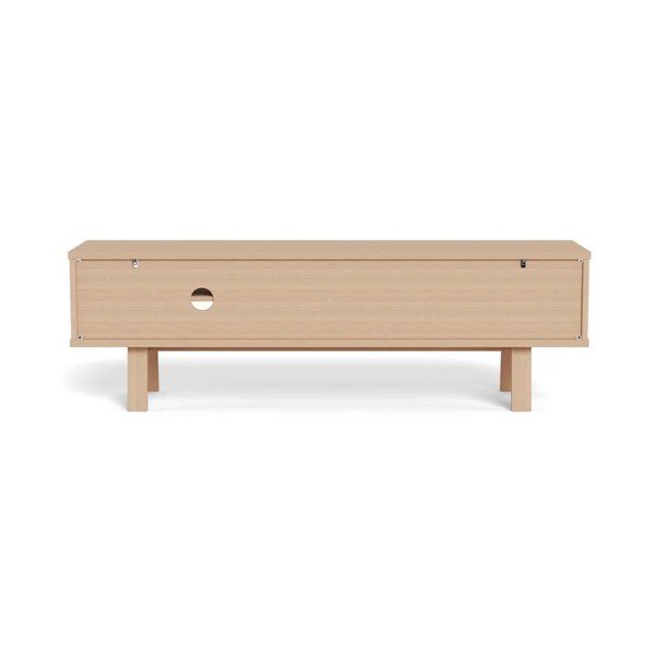 Gaiša dabīga toņa finierēts TV galdiņš 160x50x40 cm Lamberth – Actona-image-3