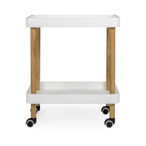 Balts servēšanas rati uz riteņiem Tenzo Wagon Oak-image-3