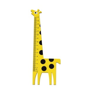 Koka lineāls žirafes formā Rex London Yellow Giraffe