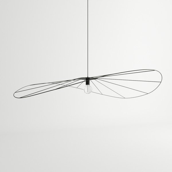Melna piekaramā lampa ø 140 cm Elliot – Sollux-image-2