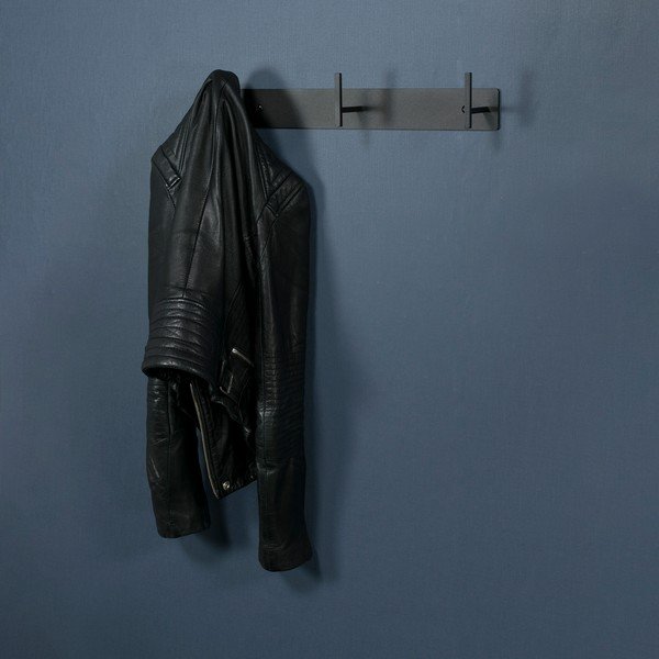 Melns metāla sienas pakaramais 44 cm Chapman – Spinder Design-image-1