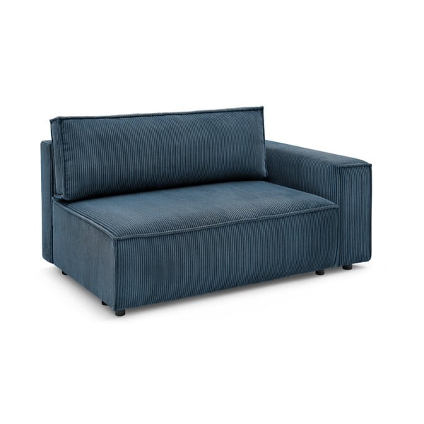 Tumši zils velveta modulārais dīvāns (ar labo stūri) Nihad modular – Bobochic Paris