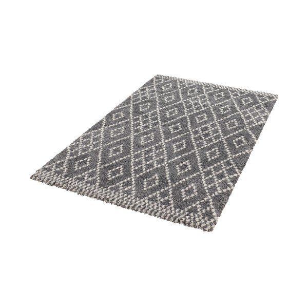 Tumši pelēks paklājs Mint Rugs Ornament, 120 x 170 cm-image-1