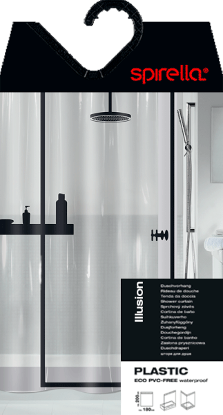 Dušas aizkars 180x200 cm Illusion – Spirella-image-1
